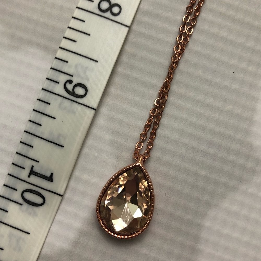 Rose gold simple necklace